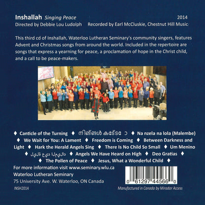 Singing Peace with Inshallah - CD
