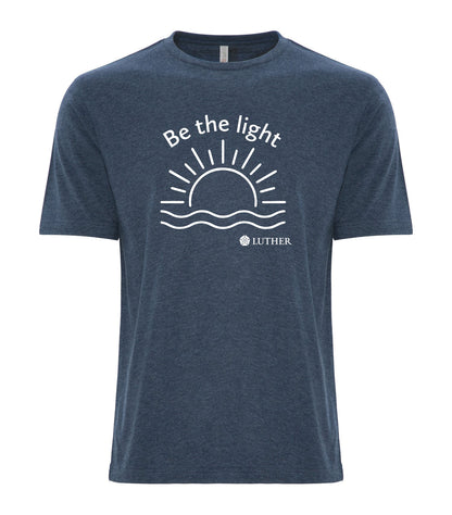 "Be the light" Luther Soft Men's T-Shirt – Heather Navy