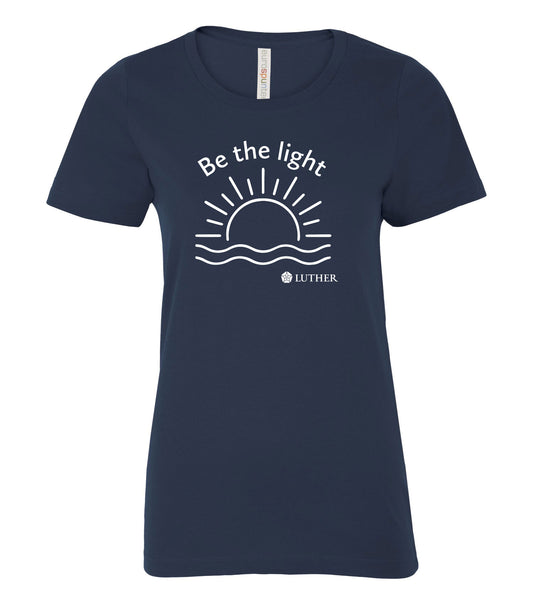 "Be The Light" Luther Soft Women's T-Shirt – True Navy